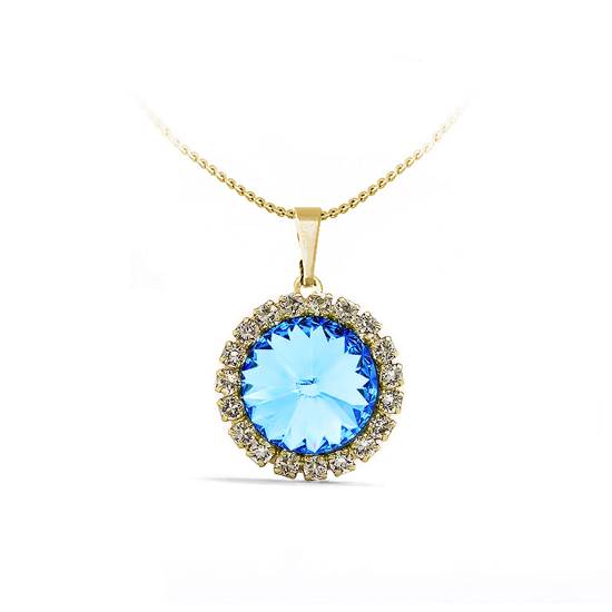 Підвіс з ланцюжком KOBI Rivoli Strass Ø 16 мм зі Swarovski (7430-3090-12-35)