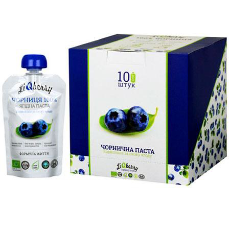 Чорниця паста LiQberry 100 г х 10