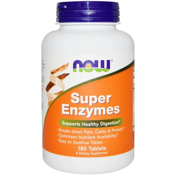Пищеварительные ферменты NOW Foods Super Enzymes 180 Tabs