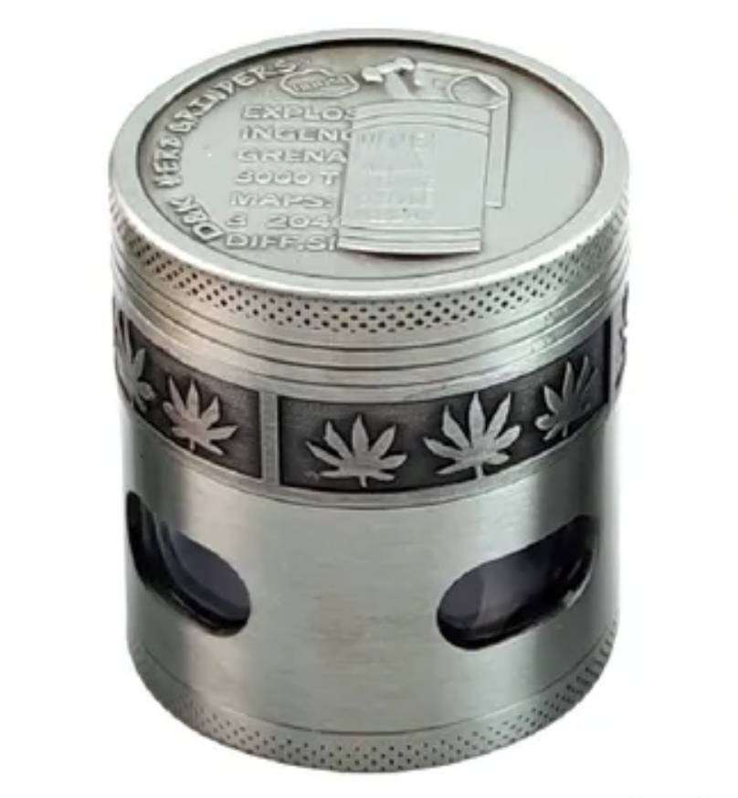 Гриндер для измельчения табака Changfeng D&K Гранаты DK-5081-X4 Silver 2 (15707-hbr)