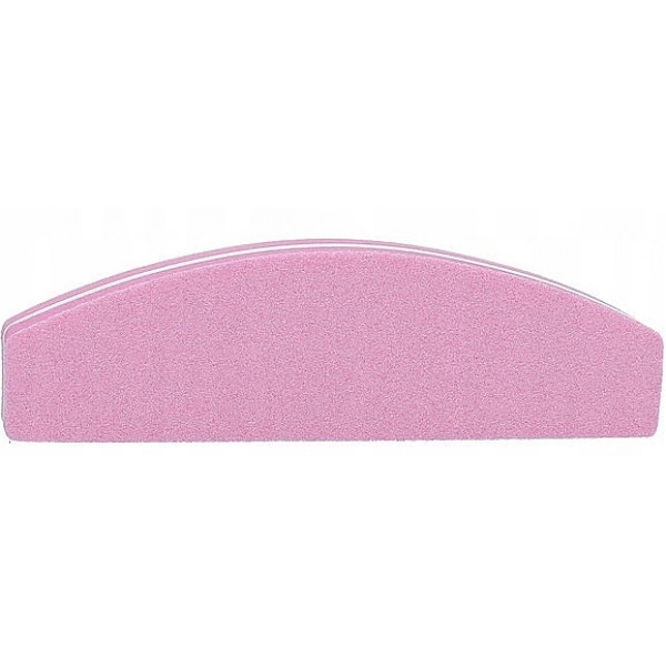 Мини-баф для ногтей полукруг 100/180 MiMo Nail Buffer Pink (5903018920009)