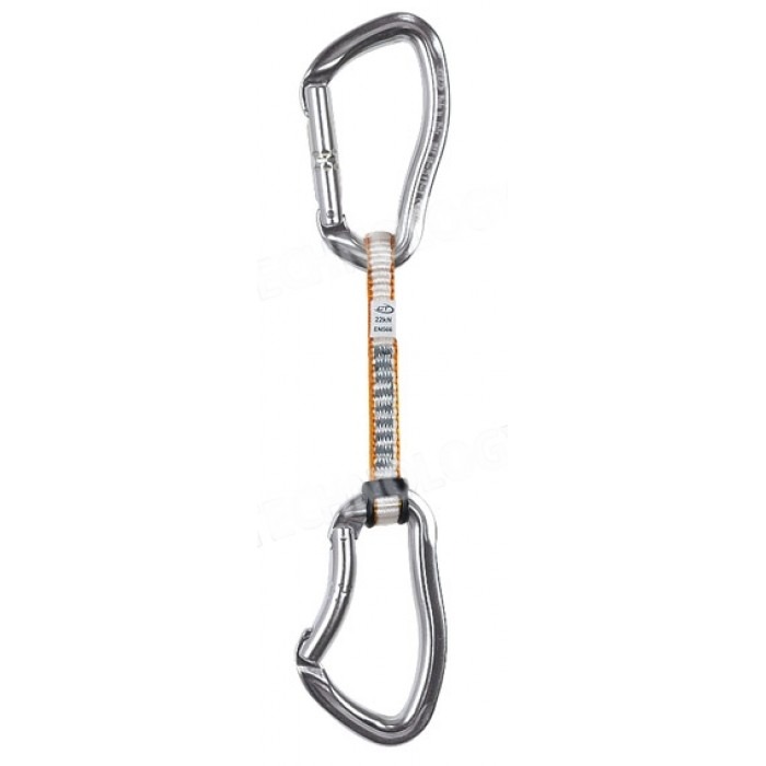 Відтяжка з карабінами Climbing Technology Nimble set dy 12cm Grey (1053-2E665BB AOA)