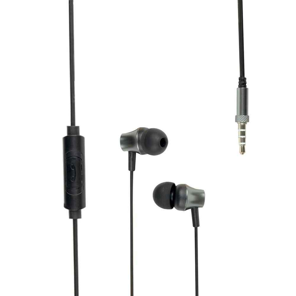 Проводные наушники вакумные с микрофоном Remax 3.5 mm RM-202 In-Ear Stereo 1.2 m Black