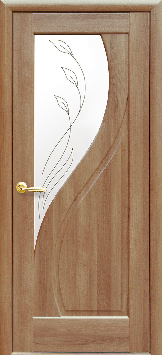 Дверне полотно Новий Стиль Прима 60 см з малюнком Золота вільха (80221)