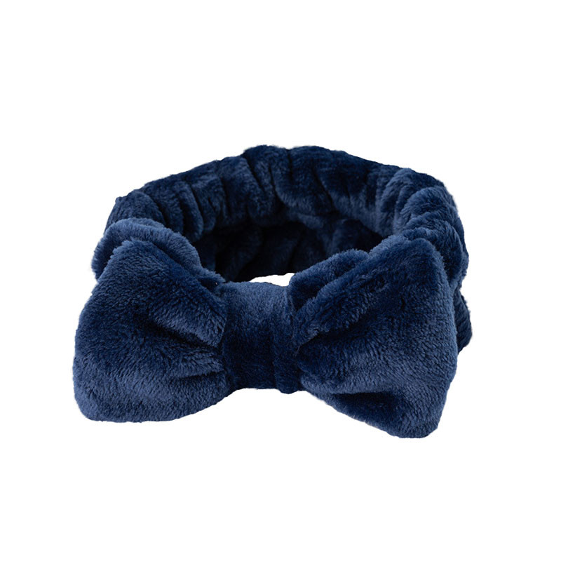 Повязка косметическая для фиксации волос Lesko MR1050 200 мм Navy Blue