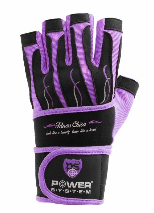 Перчатки для фитнеса и тяжелой атлетики Power System Fitness Chica PS-2710 M Purple