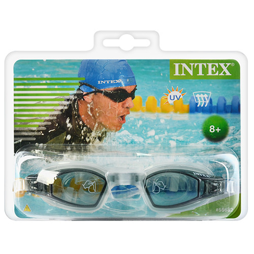 Очки для плавания детские Intex Черные