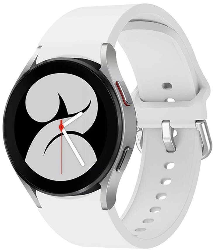 Ремешок силиконовый BeWatch Samsung Galaxy Watch 4 / 5 / Pro SoftTouch Белый (0139303)