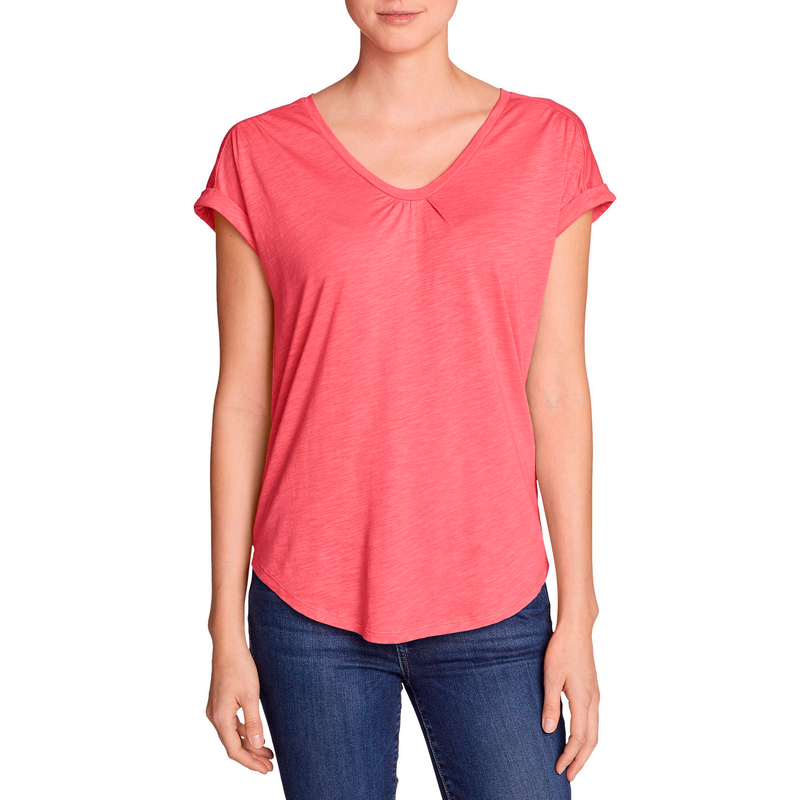 Туніка Eddie Bauer Womens Slub Tunic PUNCH M Рожева (792-0989PH-M)