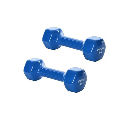 Гантели для фитнеса Profi 2x2 кг Синие (prf008)