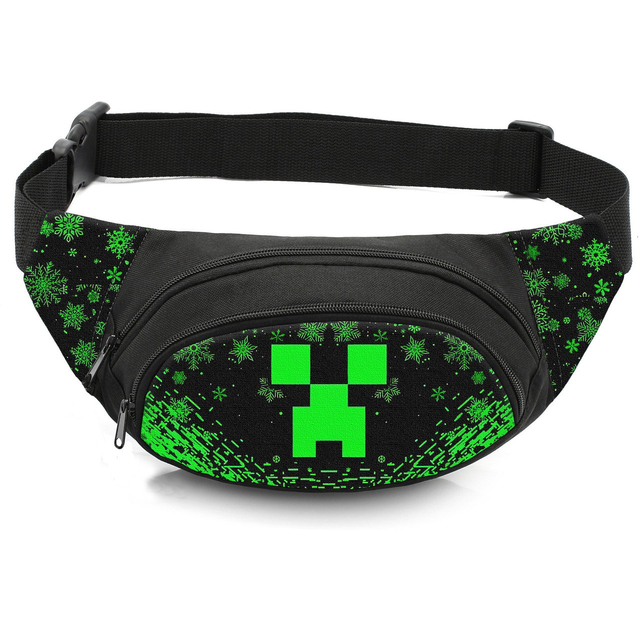 Дитяча сумка-бананка Minecraft 32x8x13 см, чорна — арт. 2899286312