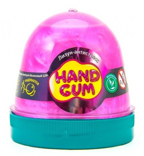Лизун-антистресс Hand gum 120 г малиновый MiC (80104)