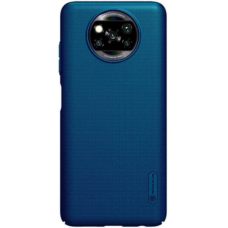 Чехол Nillkin Matte для Xiaomi Poco X3 Pro (Бирюзовый / Peacock blue) 1067503