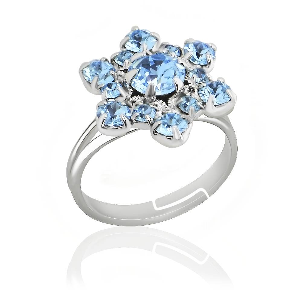 Кільце KOBI Virginie зі вставками Swarovski Регульований/Безрозмірне (7470-0633-12-32)