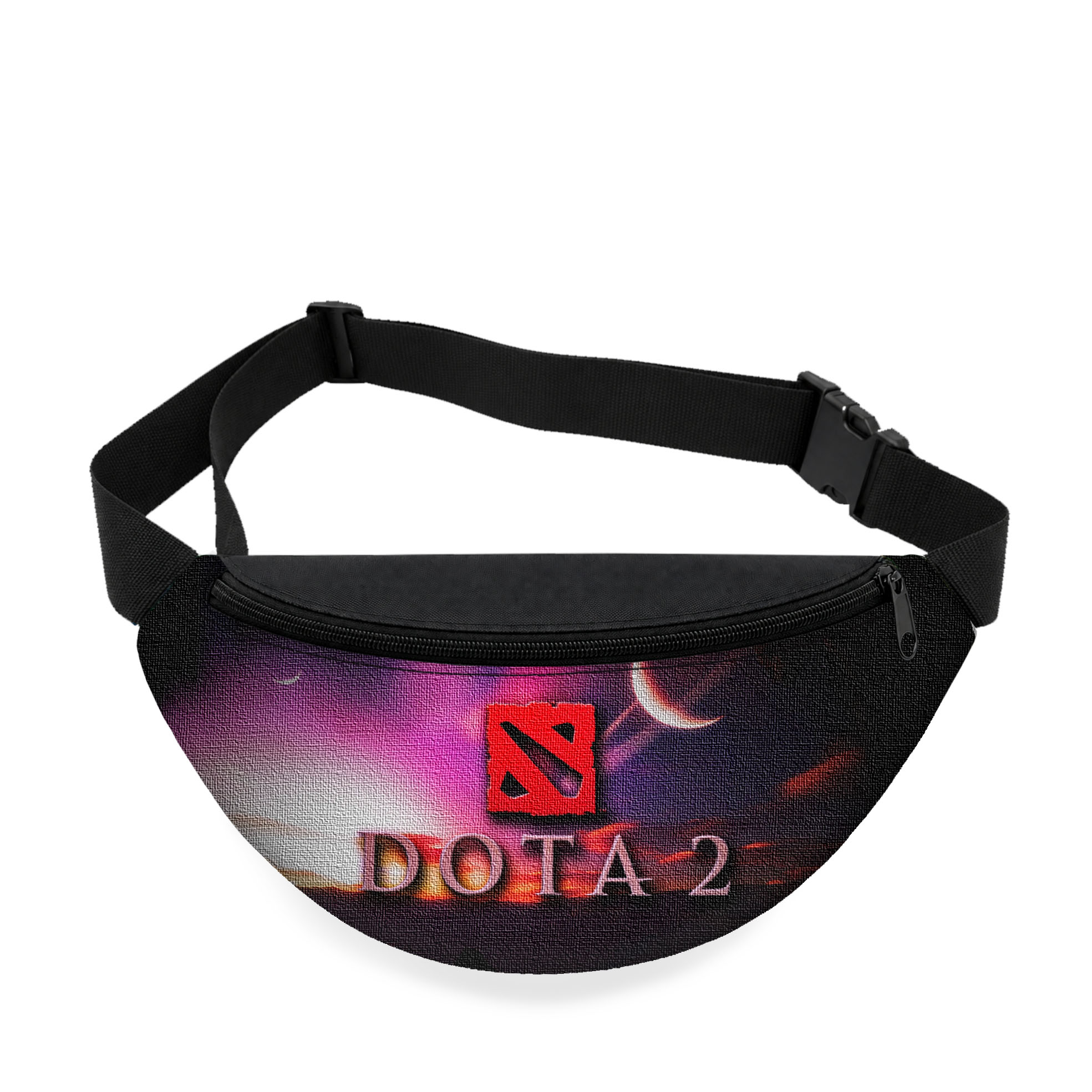 Дитяча сумка-бананка Dota 2 32×15×7.5 см, оксфорд, чорна