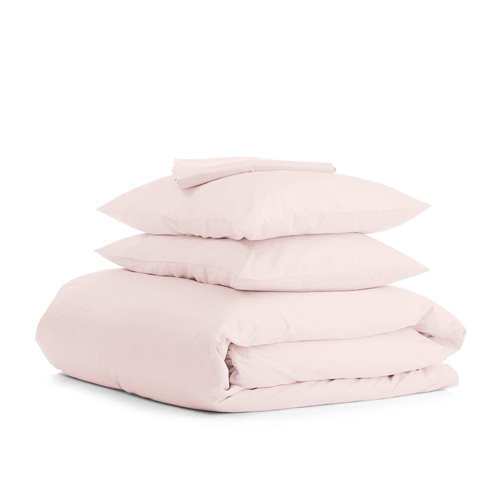 Комплект полуторного постельного белья на резинке Cosas SAKURA Ранфорс 160х220 см Розовый