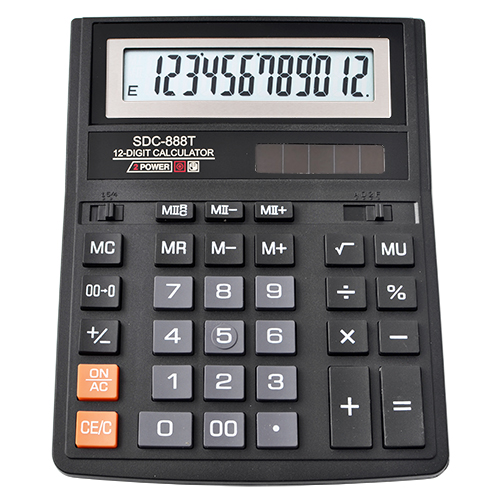 Настільний калькулятор SDC0888T12 Чорний (30-SAN249)