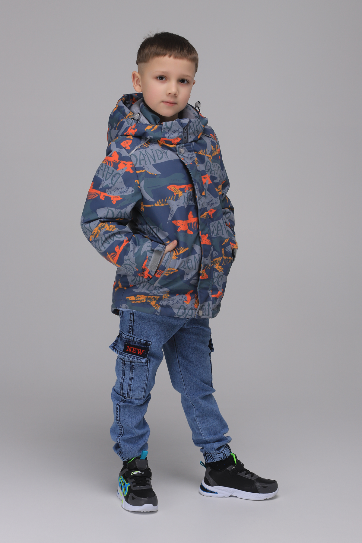 Куртка для хлопчика Snowgenius D442-08 122 см Сірий (2000989392989)