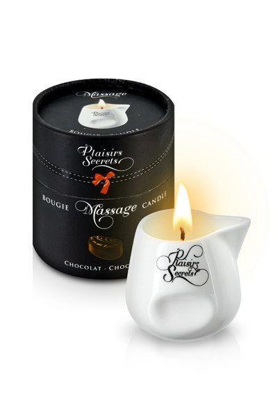 Массажная свеча с ароматом шоколада Plaisirs Secrets Chocolate 80 мл SO1845