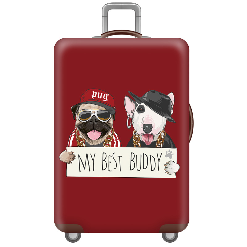 Чехол для чемодана Turister модель Best Buddy M Красный (BB_104M)