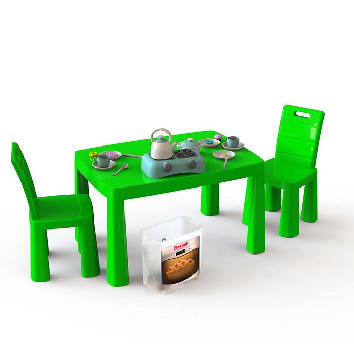 Ігровий набір Кухня дитяча DOLONI-TOYS 04670/2 34 предмети стіл + 2 стільчики