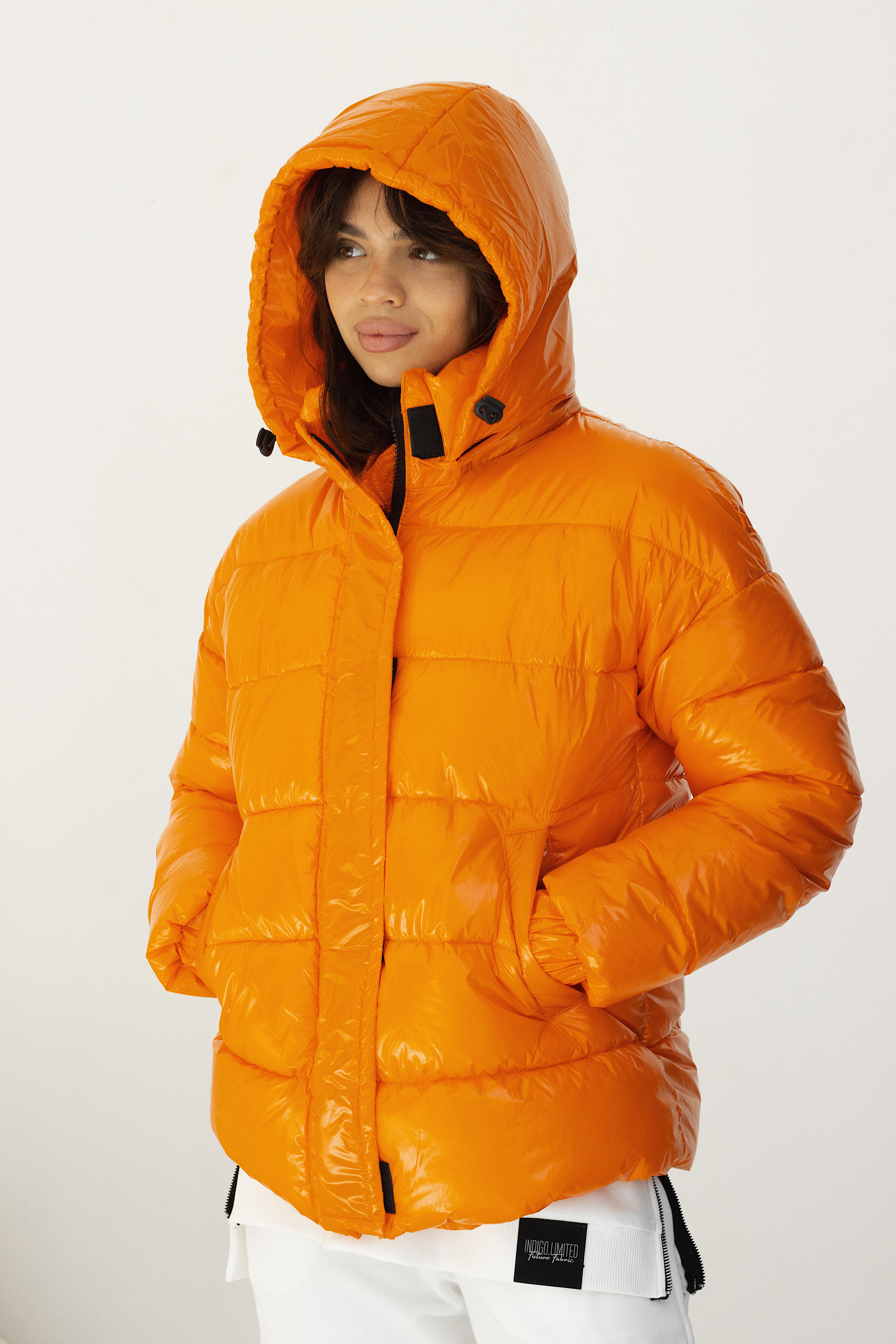 Весенняя куртка со съемным капюшоном indigo.limited N 048TH Оранжевый XXL