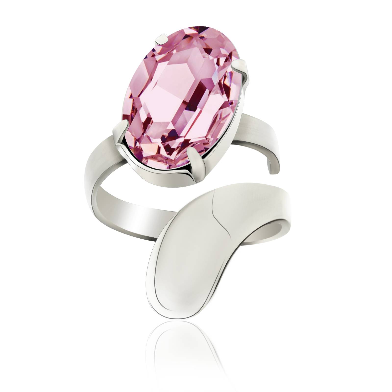 Кільце KOBI Mira зі Swarovski Регульований/Безрозмірне (7770-1027-126)