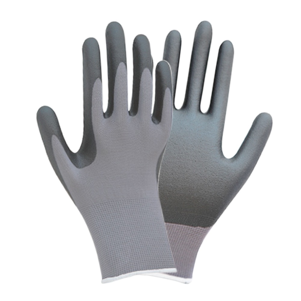 Перчатки трикотажные с частичным нитриловым покрытием р8 (серые манжет) SIGMA (9443501)