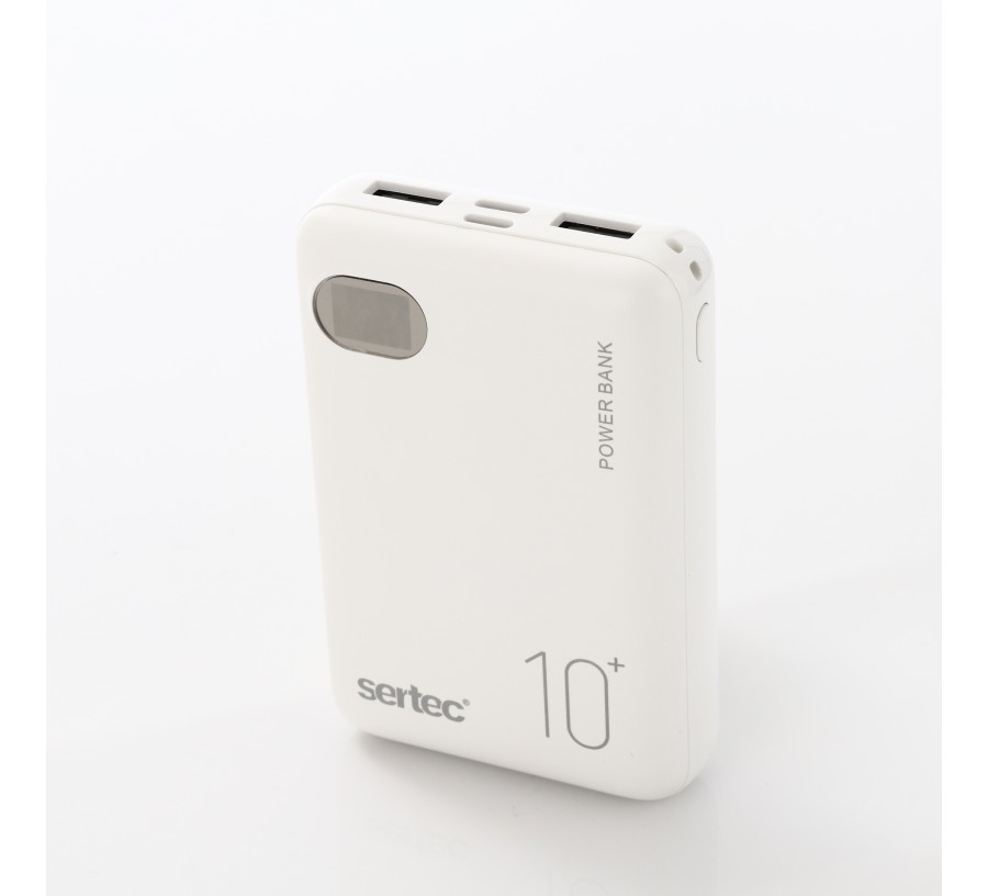 Зовнішній акумулятор POWER BANK SERTEC ST-2064 10000 мAh, білий