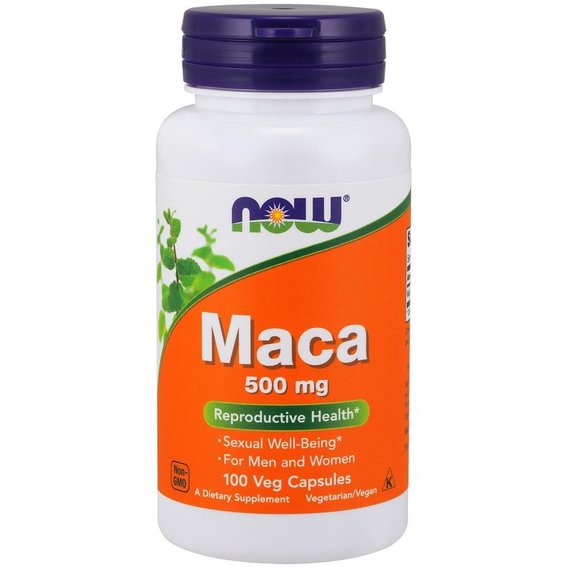 Мака NOW Foods Maca 500 mg 100 Veg Caps