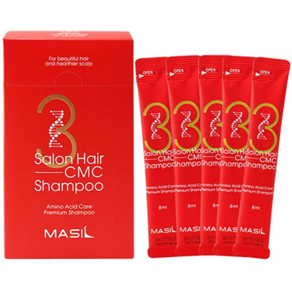 Укрепляющий шампунь для волос Masil 3 Salon Hair CMC Shampoo 20 шт×8 мл (88094945456822)