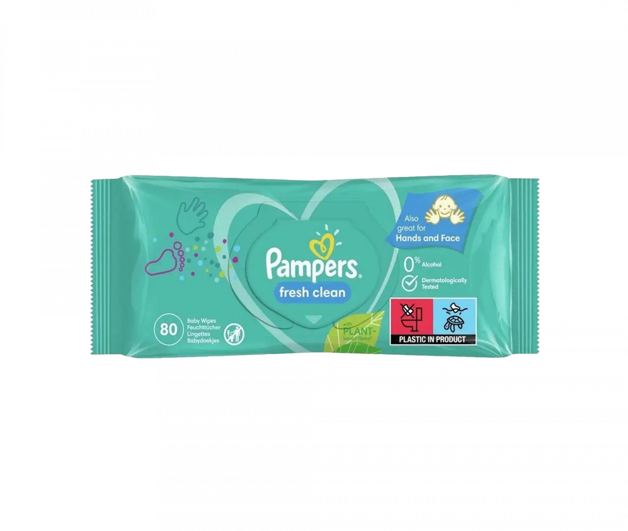 Дитячі вологі серветки Pampers Fresh Clean 52 шт