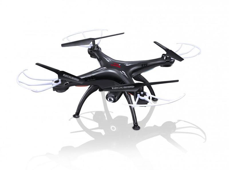 Детский квадрокоптер Syma Explorers2 X5SW с 4-х канальным 24 Ггц управлением и FPV-камерой Черный