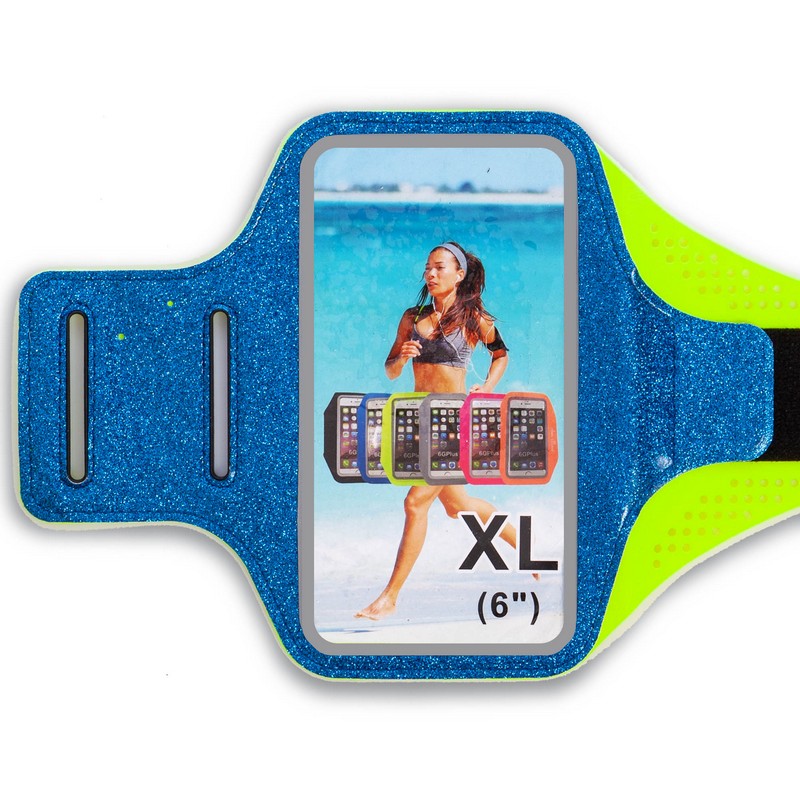 Чехол для телефона с креплением на руку для занятий спортом planeta-sport С-0327 для iPhone и iPod 18x7см Синий