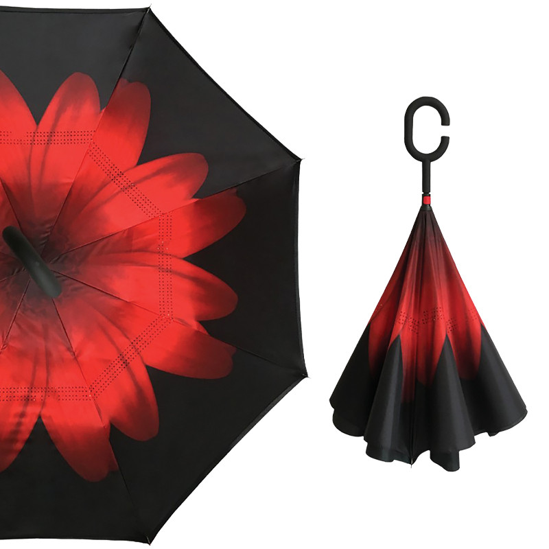 Зонт Up-Brella Цветок Красный (2907-7814)