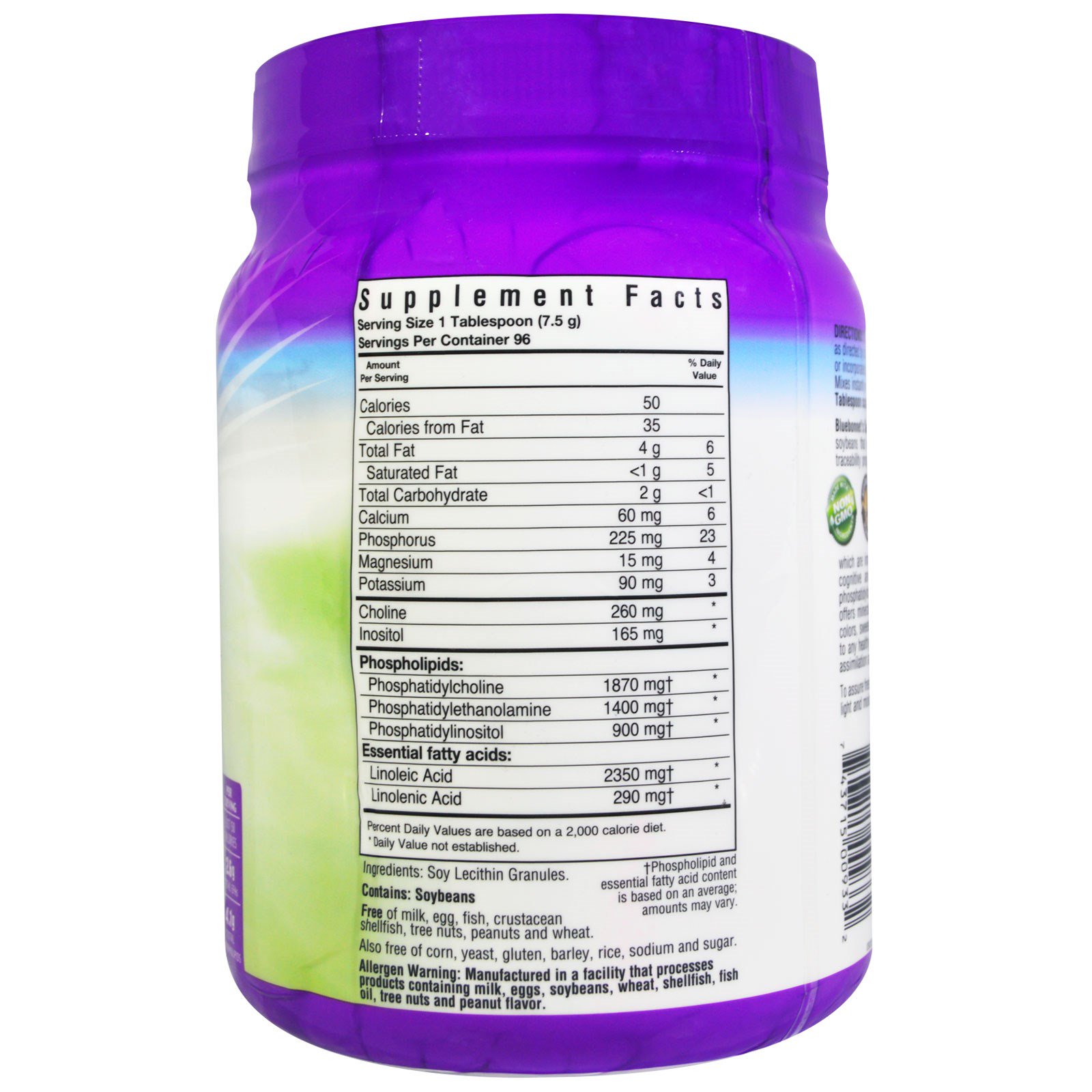 Гранули лецитину, Super Earth, Bluebonnet Nutrition, 25.4 унцій (720 гр)