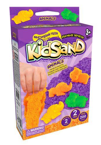 Кинетический песок Danko Toys KidSand: Техника с формочками, 200 г рус
