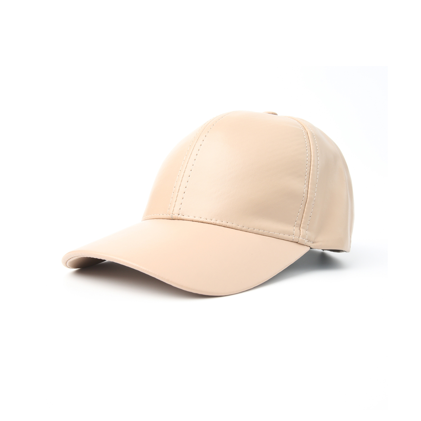 Бейсболка унисекс экокожа 942-821М LuckyLOOK One Size Бежевый