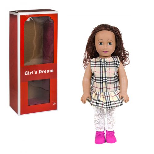 Кукла Girl&#039;s Dream, 45 см (в бежевую клеточку) 8920 С