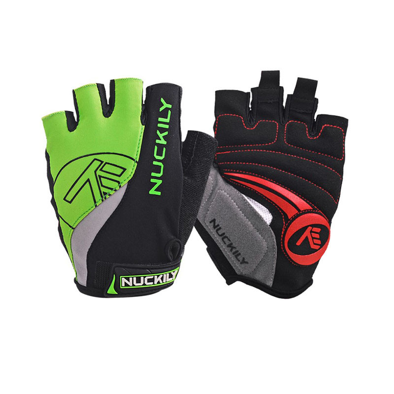 Велосипедні рукавички без пальців Nuckily PC01 спортивні велоперчатки розмір S Green
