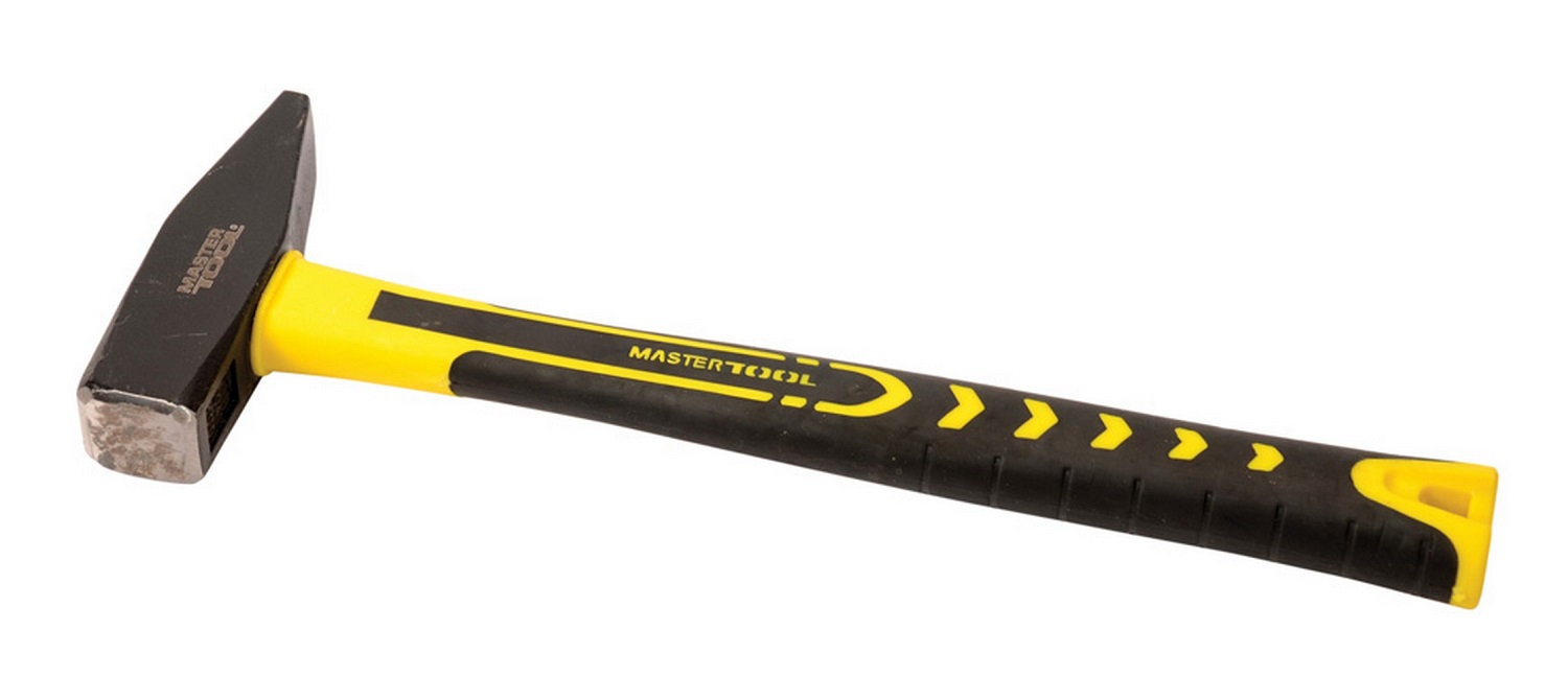 Молоток слесарный MASTERTOOL 800 г HRC60 330 мм Yellow and Black (02-0808)