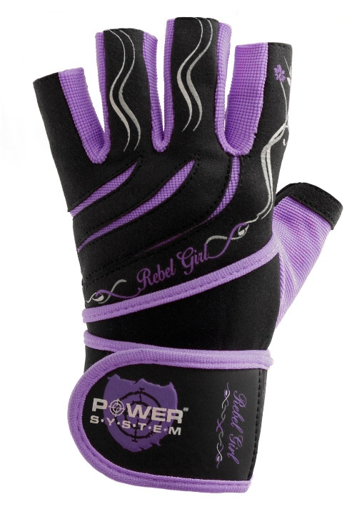 Рукавички для фітнесу та важкої атлетики Power System Rebel Girl PS-2720 M Purple