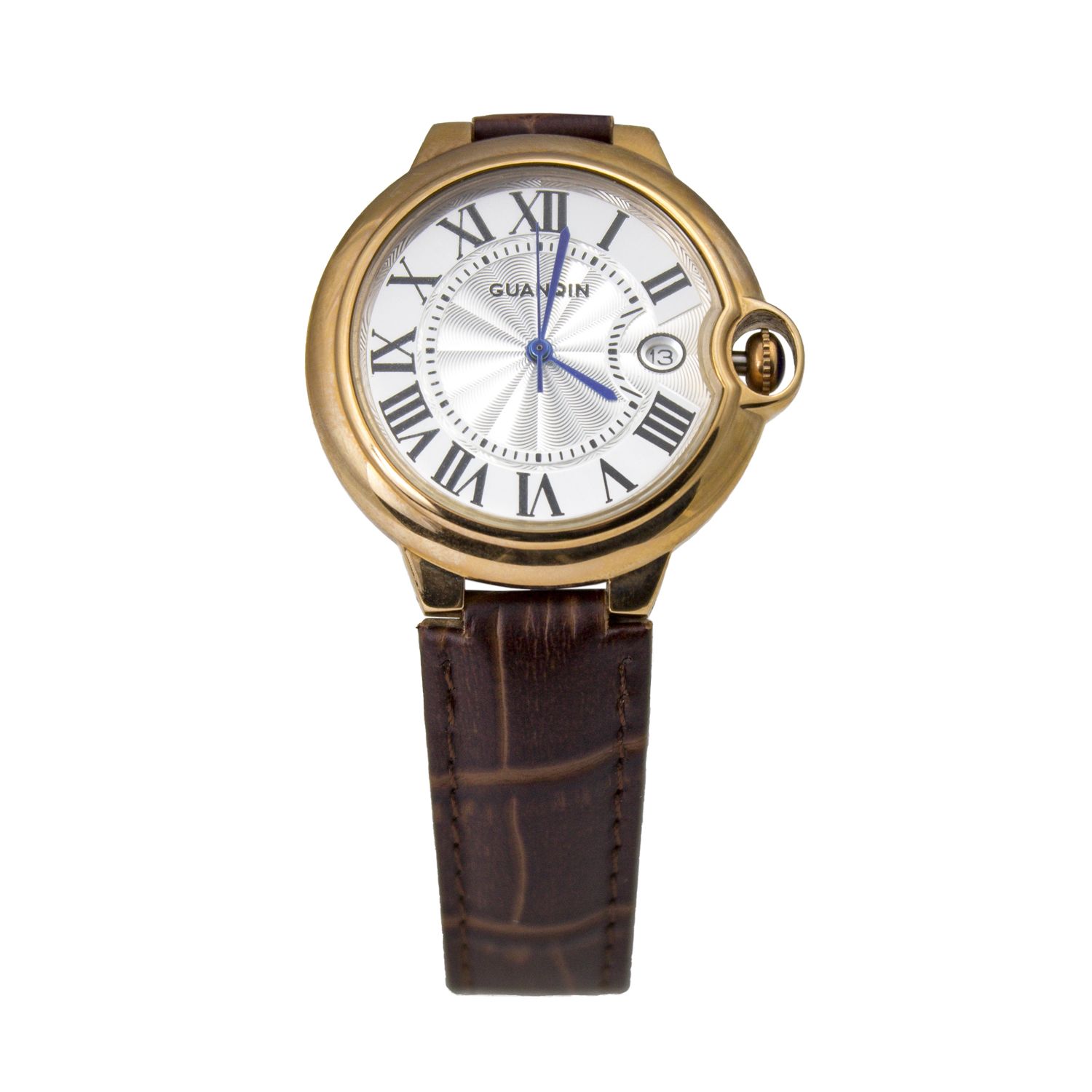 Часы Guanqin Gold-White-Brown G6807G CL (G6807GGWBr)