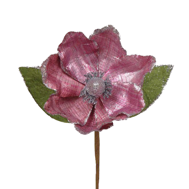 Декоративный цветок Flora Магнолия 15 см Розовый (75357)