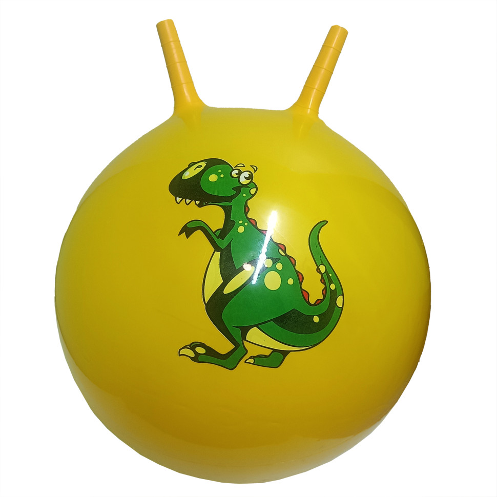 М'яч для фітнесу Bambi B5503 ріжки 55 см 450 грам Жовтий