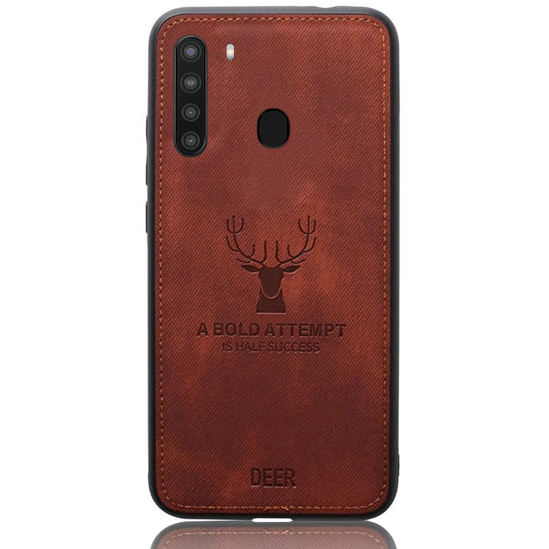 Чехол Deer Case для Samsung Galaxy A21 Brown