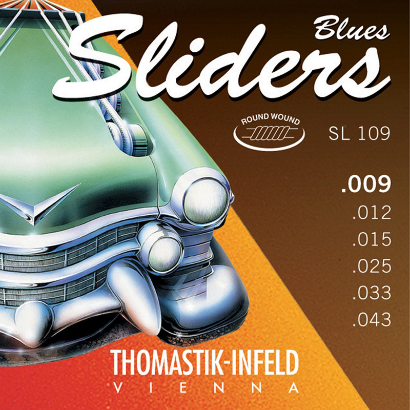 Струни для електрогітари Thomastik-Infeld SL109 Blues Sliders Light Electric Guitar Strings 9/43