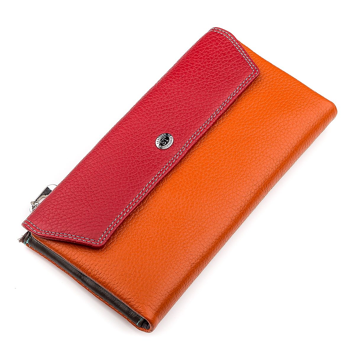 Кошелек женский ST Leather SB42-2 Красно-оранжевый (18406)