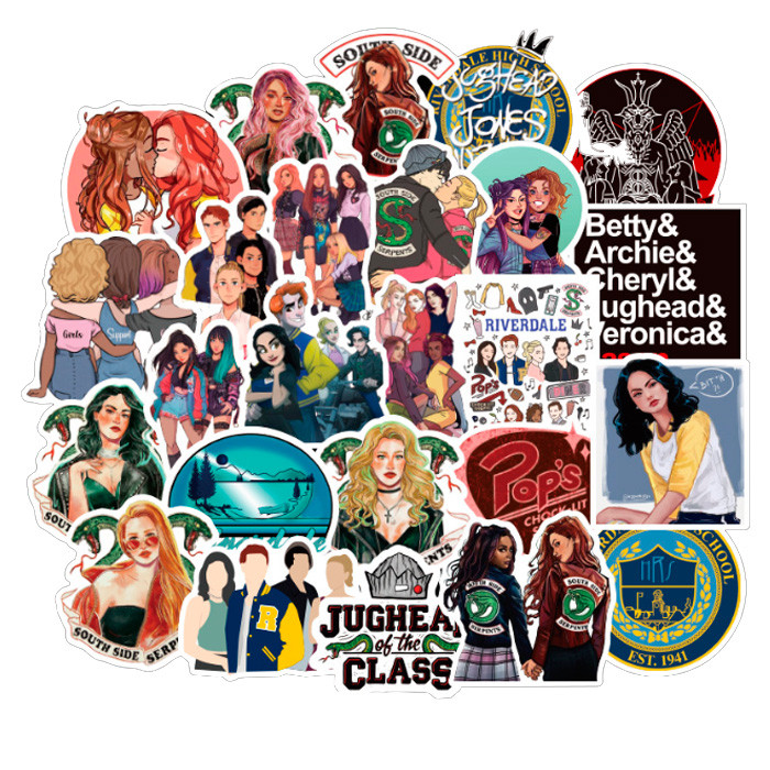 Набор стикеров GameStyle Riverdale, Ривердейл Stickers Pack 50 шт