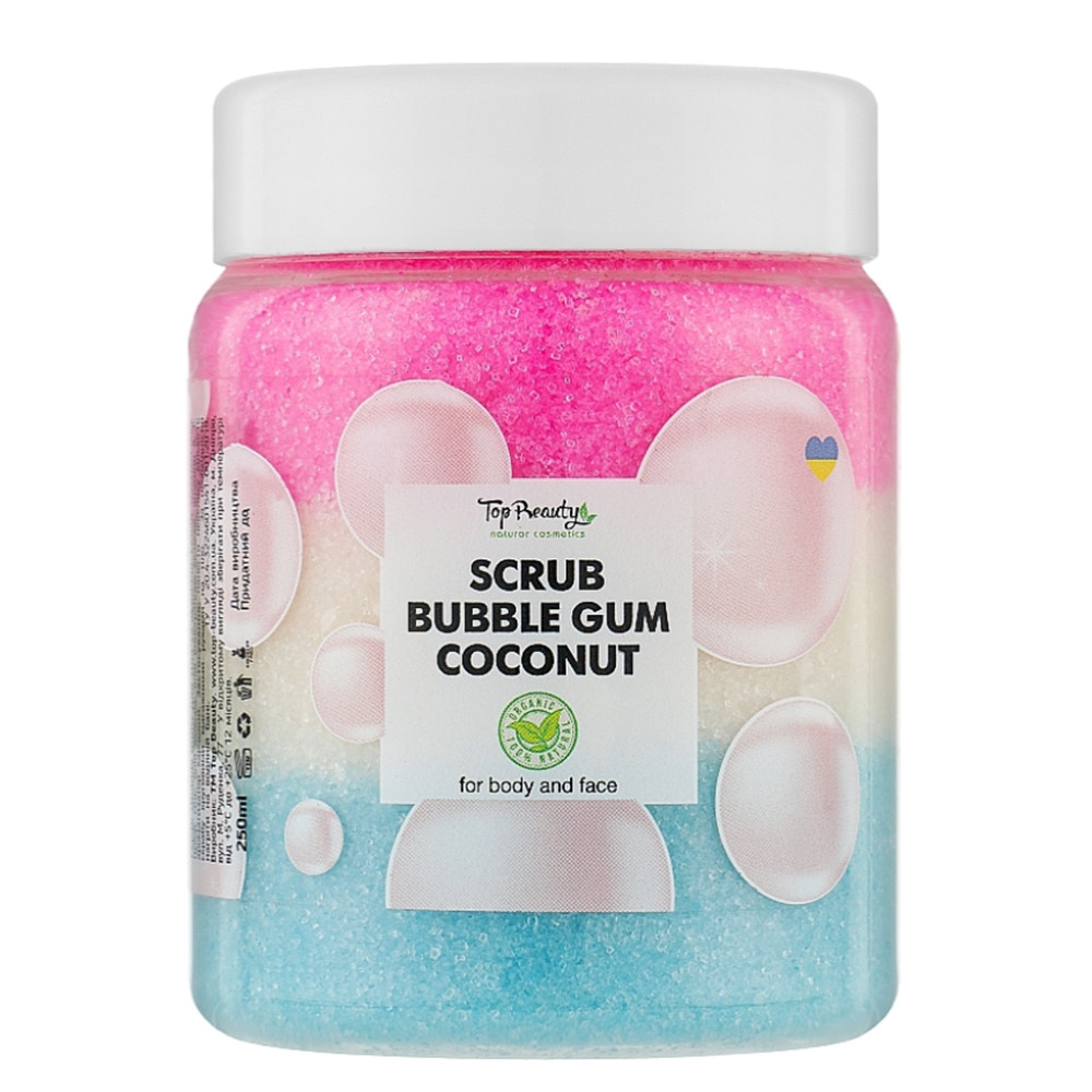 Скраб для тела и лица Top Beauty Жвачка Scrub Bubble Gum Coconut 250 мл (4820169180281)